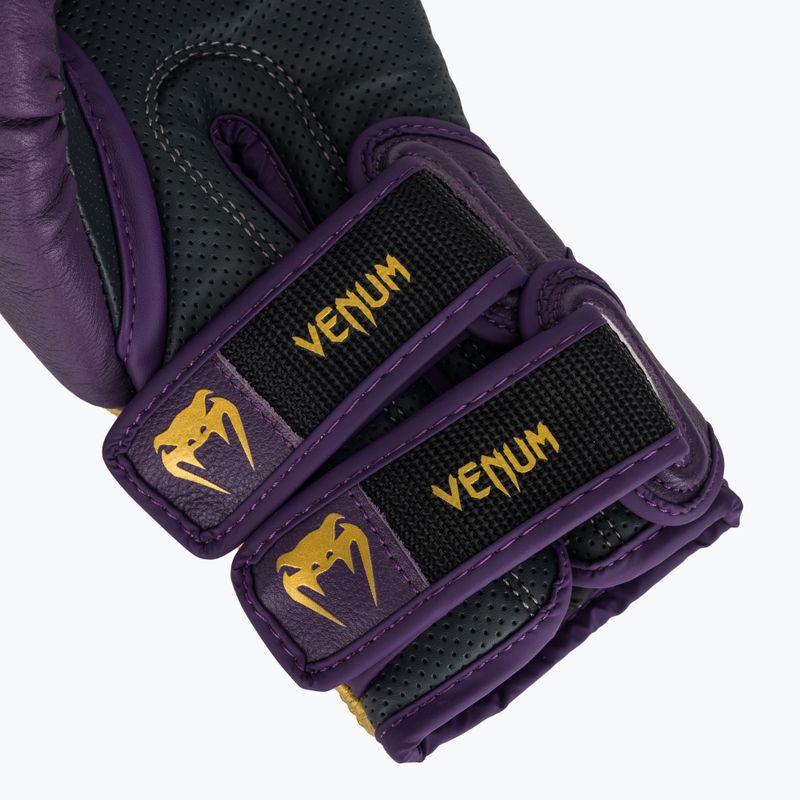 Mănuși de box Venum Reverso Boxing dark purple/gold 7