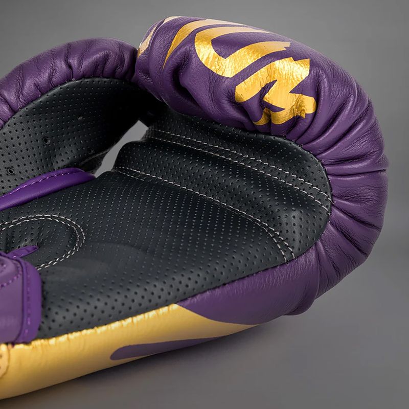 Mănuși de box Venum Reverso Boxing dark purple/gold 3