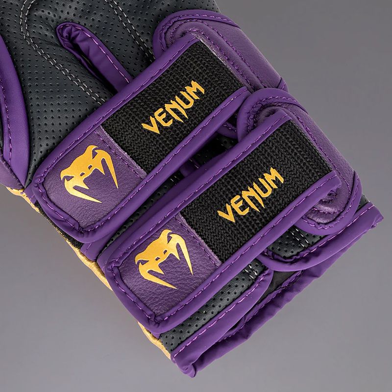 Mănuși de box Venum Reverso Boxing dark purple/gold 5