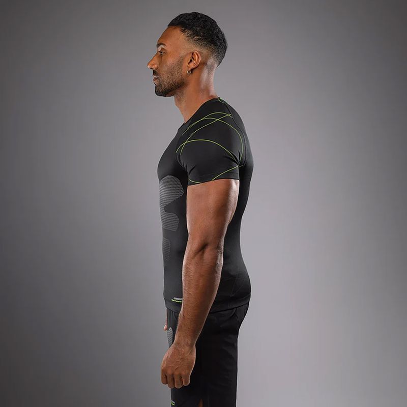 Tricou de antrenament pentru bărbați Venum Training Camp 4.0 Rashguard black/neo green 4