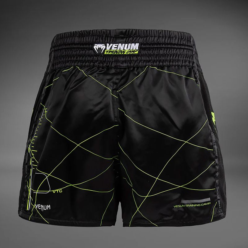 Pantaloni scurți de antrenament pentru bărbați Venum Training Camp 4.0 black/neo green 2