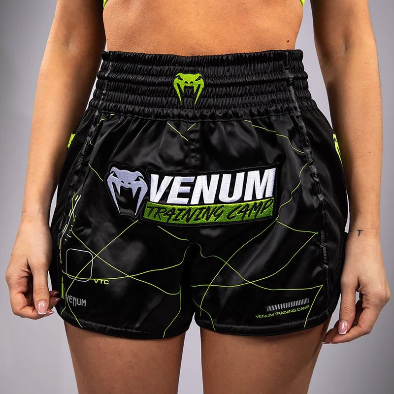 Pantaloni scurți de antrenament pentru bărbați Venum Training Camp 4.0 black/neo green 5