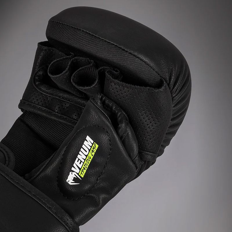 Mănuși de sparing Venum Training Camp 4.0 black/neo green 4
