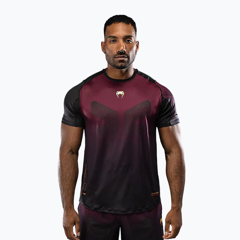 Tricou de antrenament pentru bărbați Venum Tactical XT black/burgundy/gold