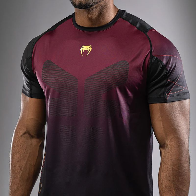 Tricou de antrenament pentru bărbați Venum Tactical XT black/burgundy/gold 8