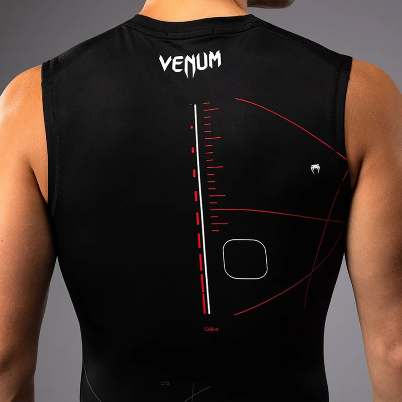 Tricou de antrenament pentru bărbați Venum Tactical XT 05522 Rashguards negru / roșu aprins 5