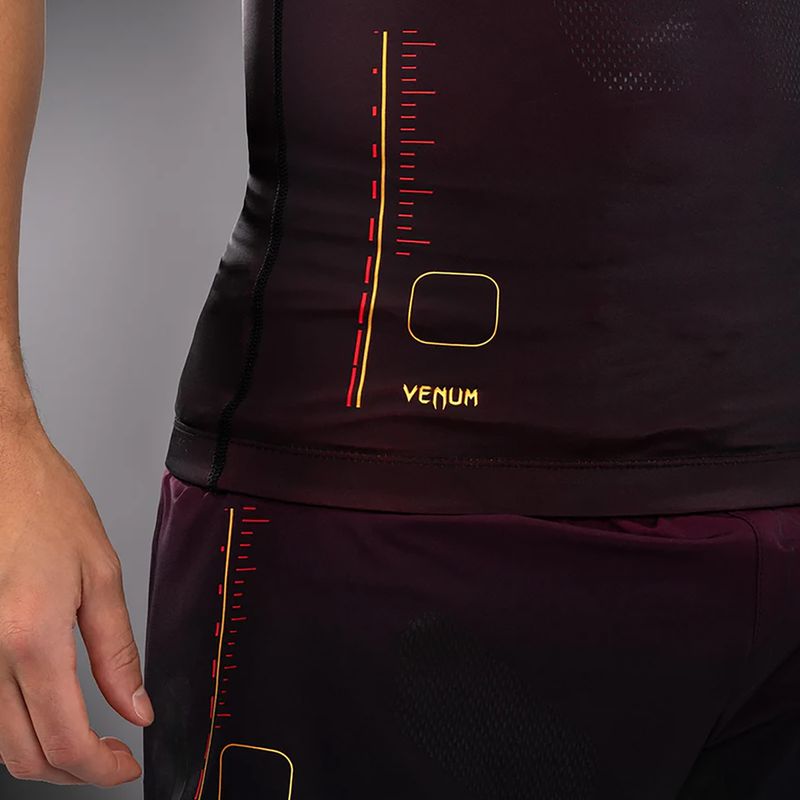 Tricou de antrenament pentru bărbați Venum Tactical XT 05522  Rashguards black/burgundy/gold 4