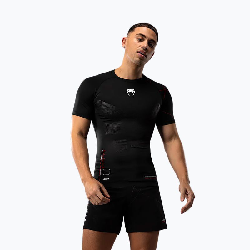 Tricou de antrenament pentru bărbați Venum Tactical XT Rashguards black/fire red 2