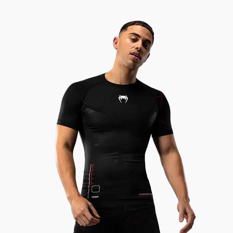 Tricou de antrenament pentru bărbați Venum Tactical XT Rashguards black/fire red