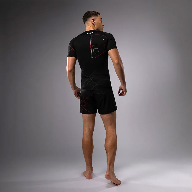 Tricou de antrenament pentru bărbați Venum Tactical XT Rashguards black/fire red 6