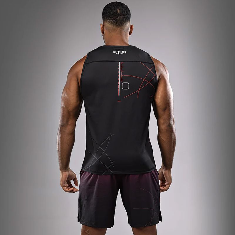 Tricou de antrenament Venum Tactical XT Tank black/fire red 3