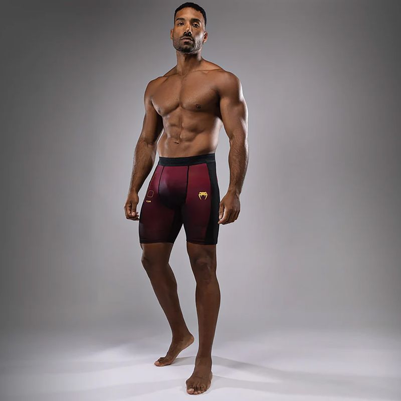 Pantaloni scurți de antrenament pentru bărbați Venum Tactical XT Vale Tudo black/burgundy/gold 2