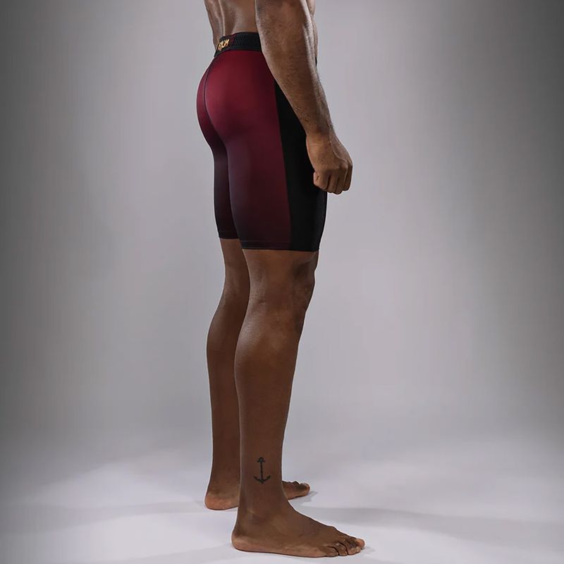 Pantaloni scurți de antrenament pentru bărbați Venum Tactical XT Vale Tudo black/burgundy/gold 5