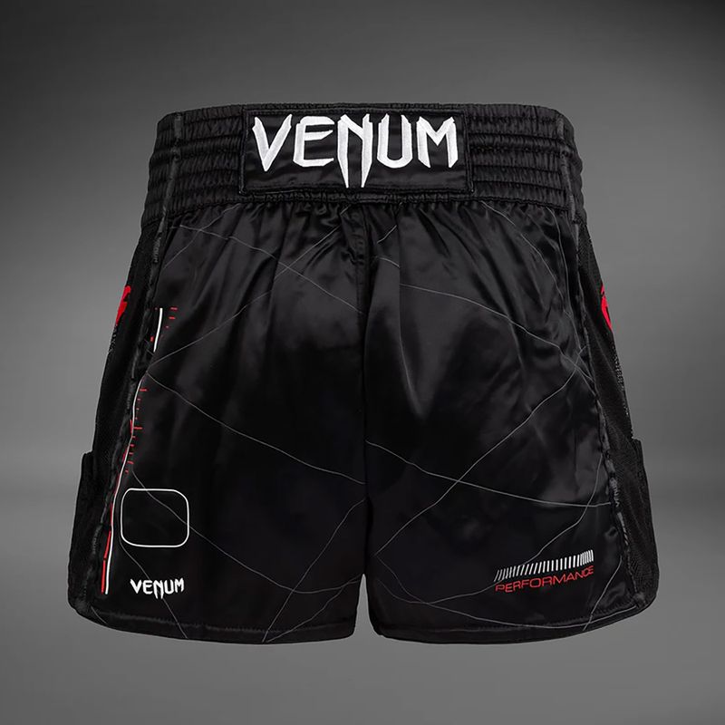 Pantaloni scurți de antrenament pentru bărbați Venum Tactical XT Muay Thai black/fire red 2