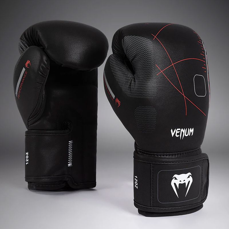 Mănuși de box Venum Tactical XT black/fire red 2