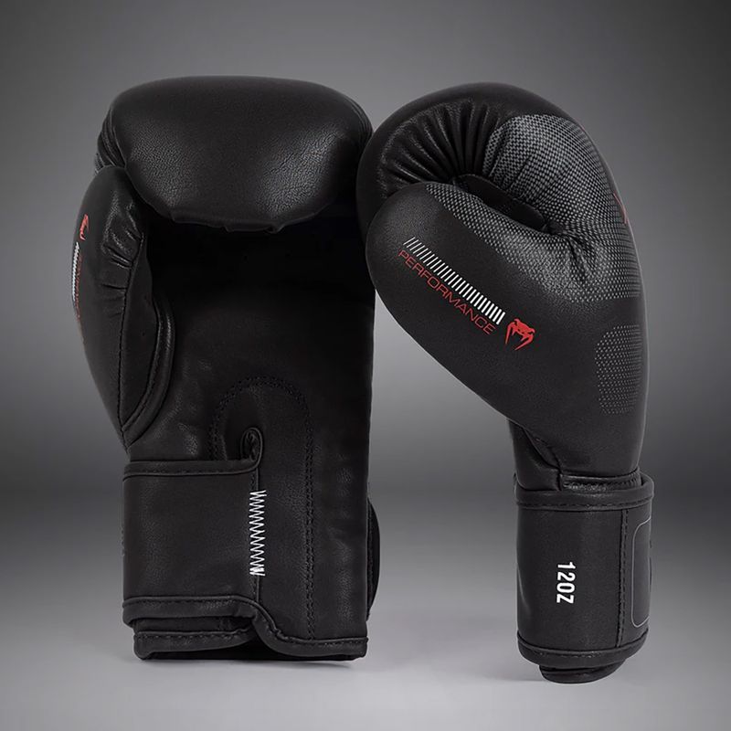 Mănuși de box Venum Tactical XT black/fire red 3