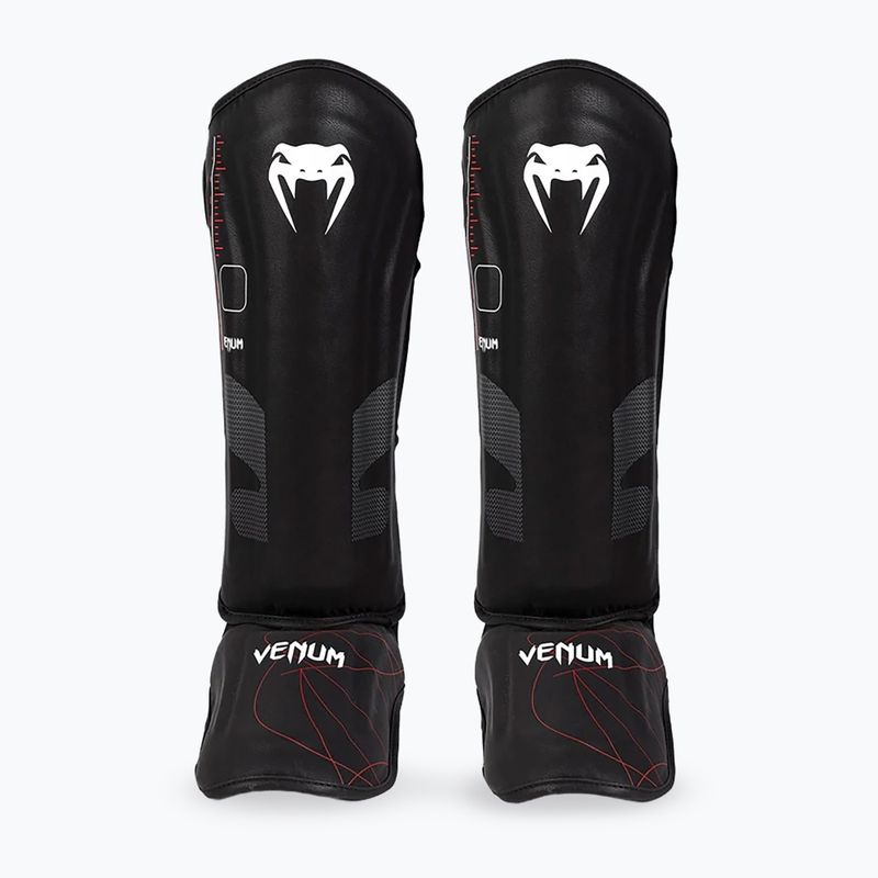 Protectoare pentru tibie și picior pentru femei Venum Tactical XT Shinguards negru / roșu aprins
