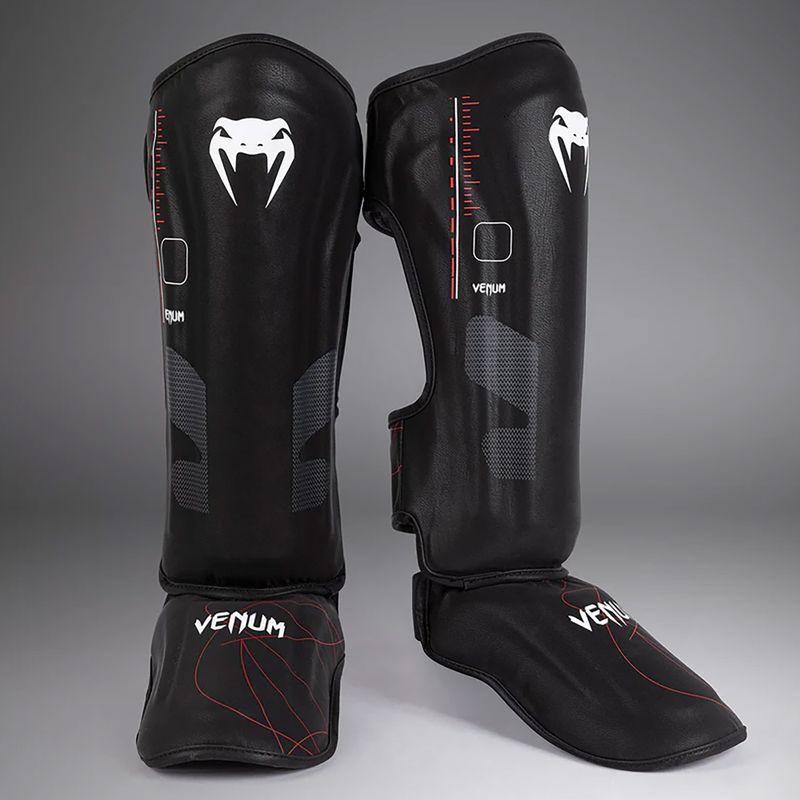 Protectoare pentru tibie și picior pentru femei Venum Tactical XT Shinguards negru / roșu aprins 2