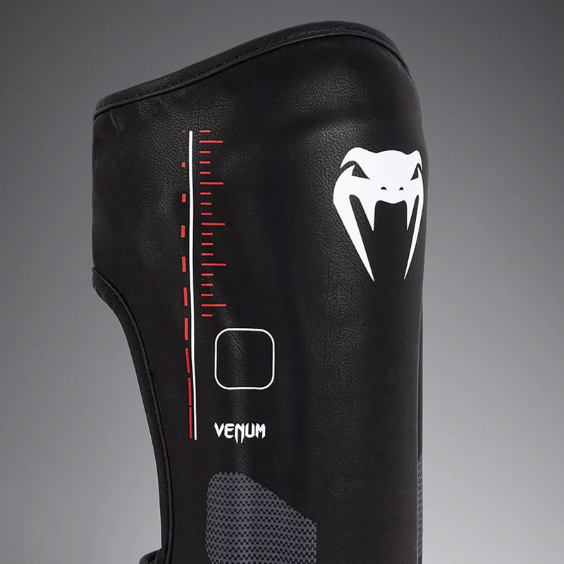 Protectoare pentru tibie și picior pentru femei Venum Tactical XT Shinguards negru / roșu aprins 3