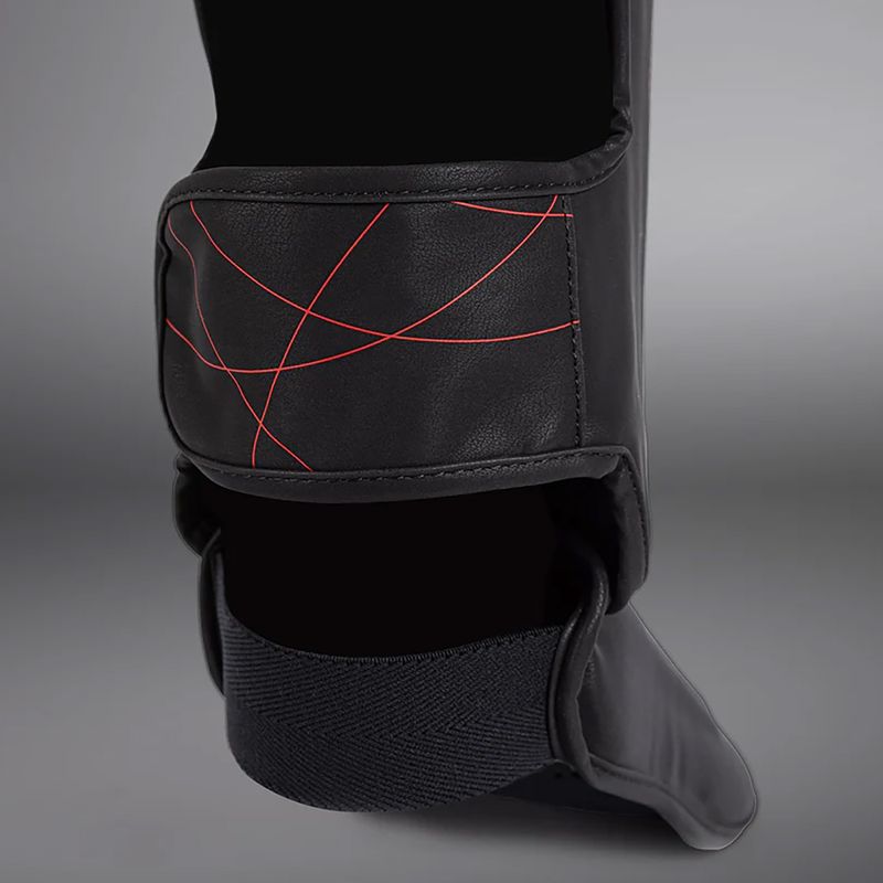Protectoare pentru tibie și picior pentru femei Venum Tactical XT Shinguards negru / roșu aprins 7