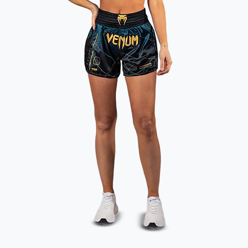 Pantaloni scurți de antrenament pentru bărbați Venum Tactical XT Muay Thai black/forest green