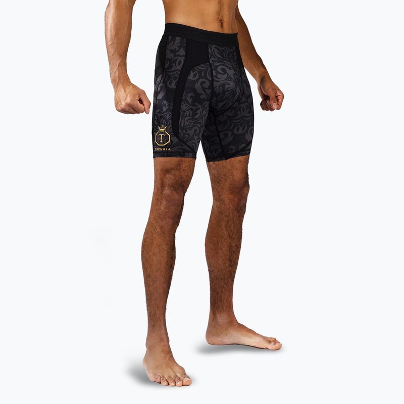 Pantaloni scurți de antrenament pentru bărbați Venum x Ilia Topuria Unmatched Vale Tudo black/gold 5