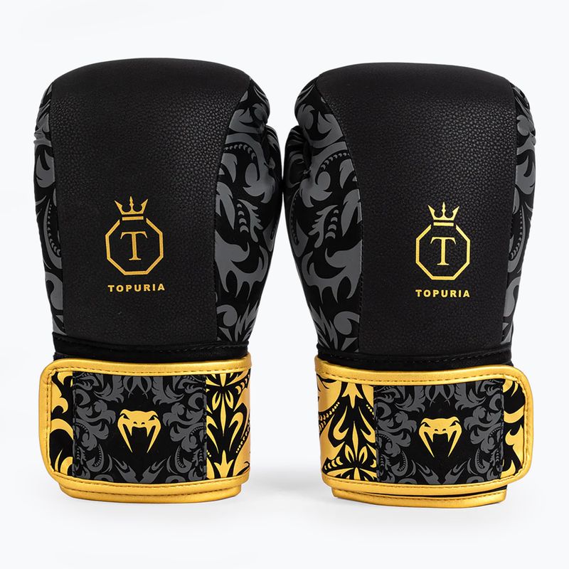 Mănuși de box Venum x Ilia Topuria Unmatched Boxing black/gold