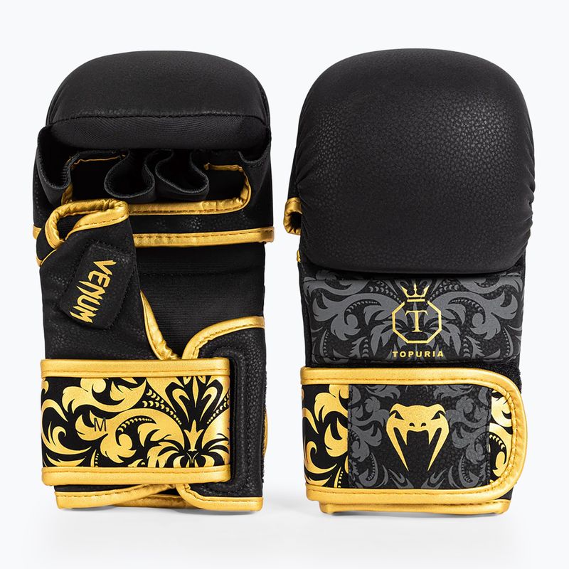 Mănuși de sparing Venum x Ilia Topuria Unmatched MMA Sparring black/gold 2