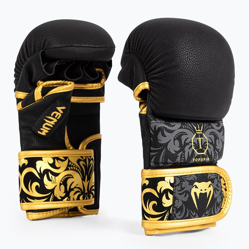 Mănuși de sparing Venum x Ilia Topuria Unmatched MMA Sparring black/gold 3