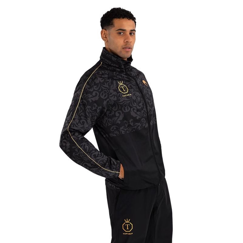 Geacă pentru bărbați Venum x Ilia Topuria Unmatched black/gold 3