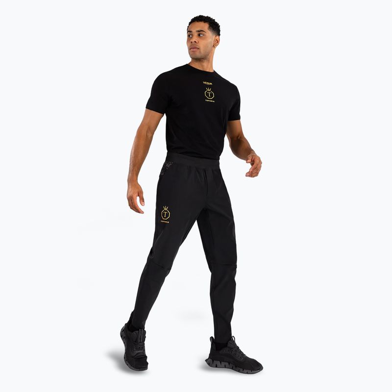 Pantaloni de antrenament pentru bărbați Venum x Ilia Topuria Unmatched black/gold 5