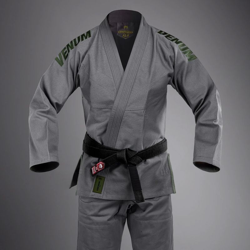 GI pentru brazilian jiu-jitsu Venum Contender Evo 2.0 gri furtună 3