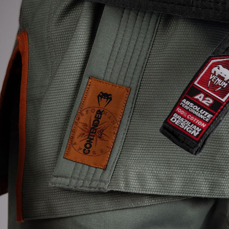 GI pentru brazilian jiu-jitsu Venum Contender Evo 2.0 verde pădure adâncă 6