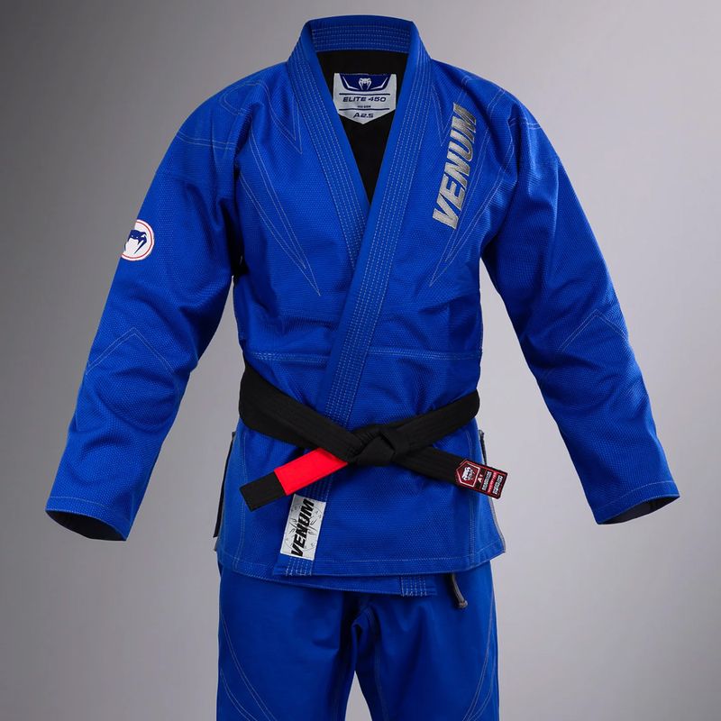 GI pentru brazilian jiu-jitsu Venum Elite 5.0 albastru regal 3