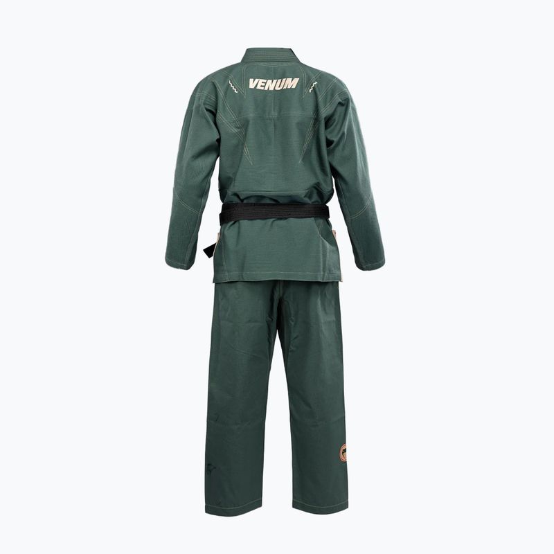 GI pentru brazilian jiu-jitsu Venum Elite 5.0 verde pădure 2