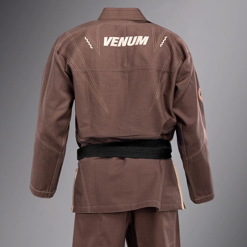 GI pentru brazilian jiu-jitsu Venum Elite 5.0 maro ciocolatiu 5
