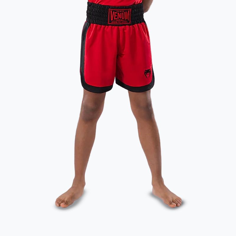 Pantaloni scurți de box pentru copii Venum Classic Jr cherry red