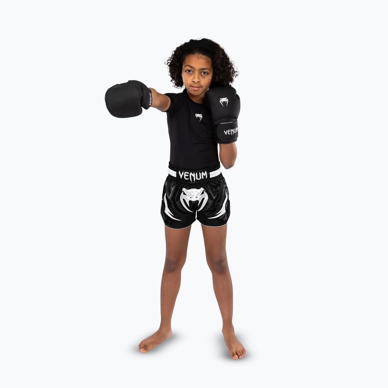 Pantaloni scurți de antrenament pentru copii Venum Inferno Muay Thai Jr black 2