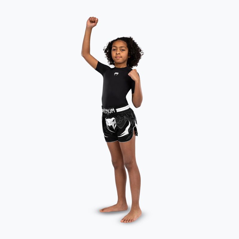 Pantaloni scurți de antrenament pentru copii Venum Inferno Muay Thai Jr black 4