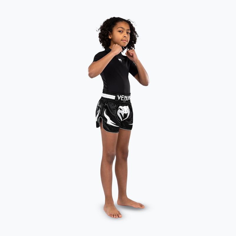 Pantaloni scurți de antrenament pentru copii Venum Inferno Muay Thai Jr black 5