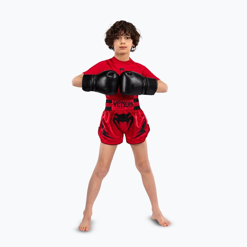 Venum Inferno Muay Thai Jr pantaloni scurți de antrenament pentru copii roșu 2