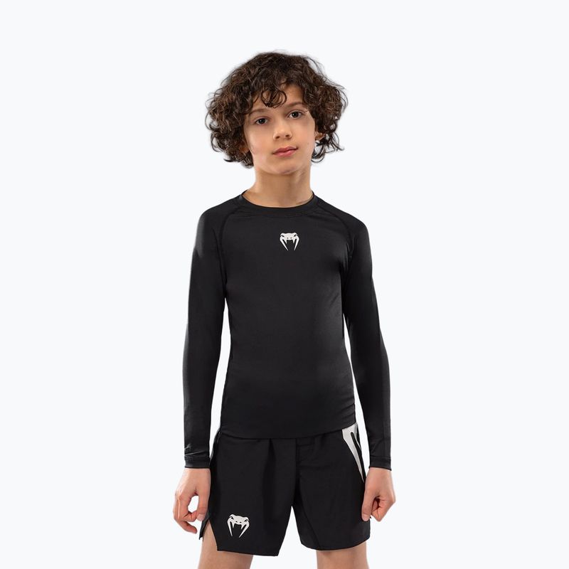 Longsleeve de antrenament pentru copii Venum Contender Rashguards Jr black 2
