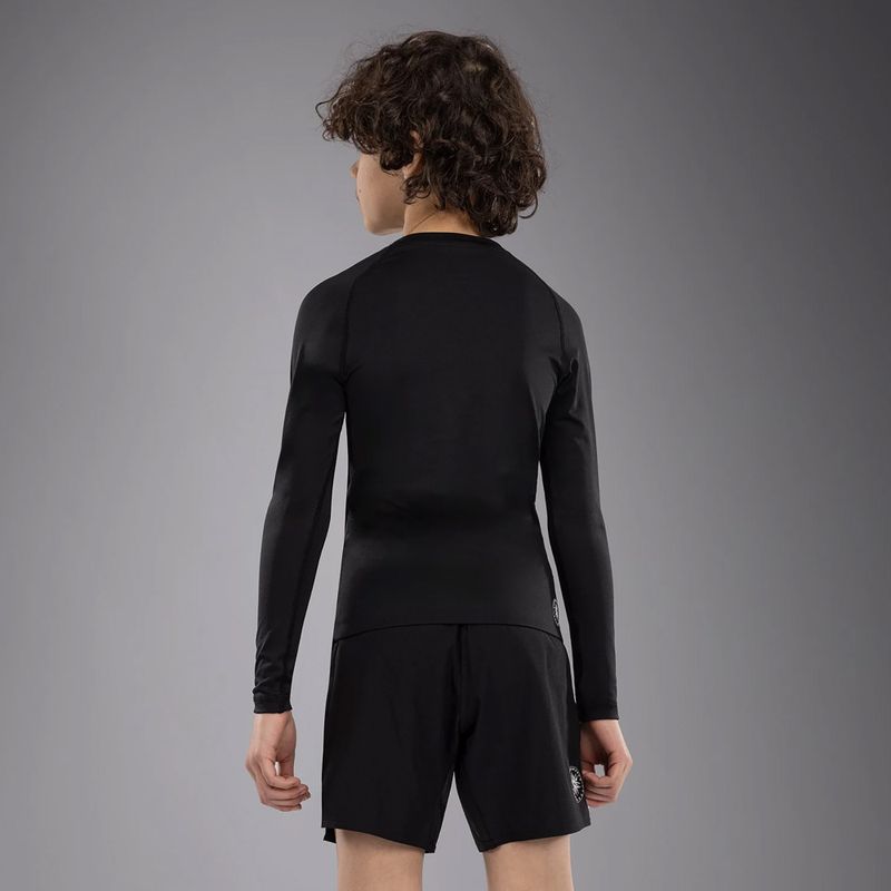 Longsleeve de antrenament pentru copii Venum Contender Rashguards Jr black 3