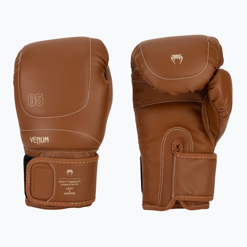 Mănuși de box pentru bărbați Venum Impact Evo VENUM-05061-058 chocolate