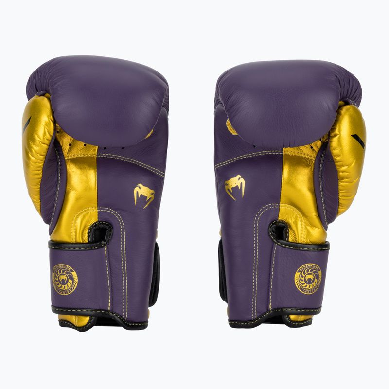 Mănuși de box Venum Giant 3.0 dark purple/gold 3