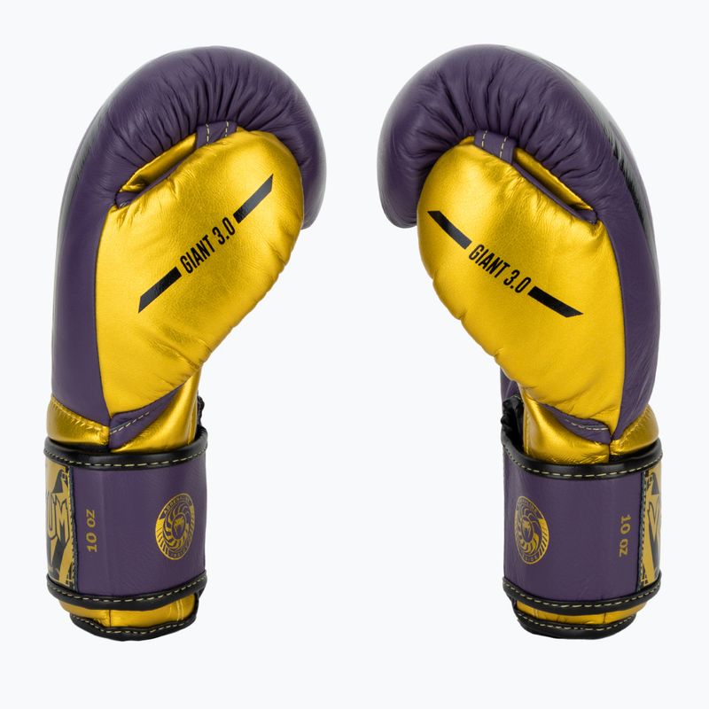 Mănuși de box Venum Giant 3.0 dark purple/gold 4