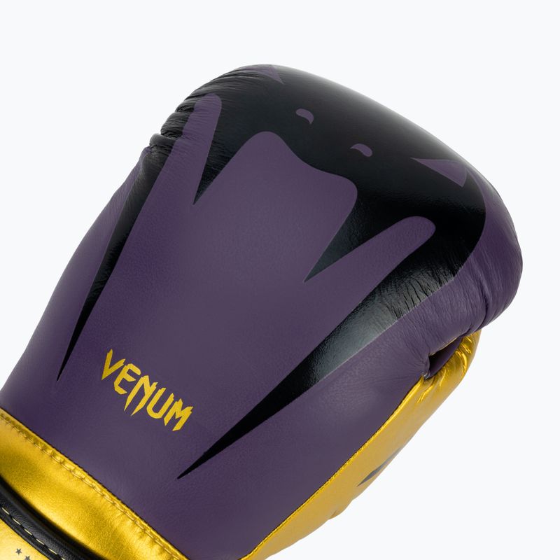 Mănuși de box Venum Giant 3.0 dark purple/gold 5