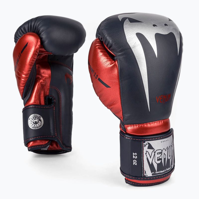Mănuși de box Venum Giant 3.0 navy blue/red 2