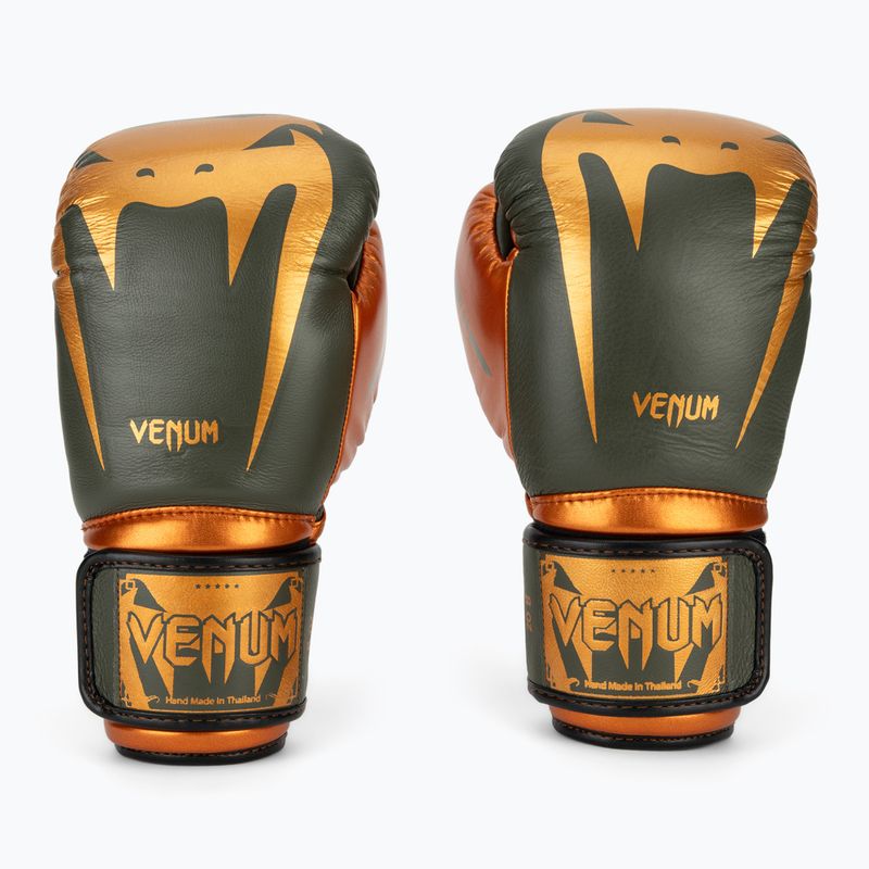 Mănuși de box Venum Giant 3.0 khaki/bronze 2