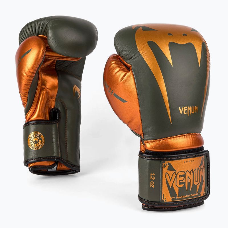 Mănuși de box Venum Giant 3.0 khaki/bronze 2